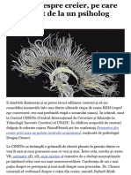 7 Chestii Despre Creier, Pe Care Le-Am Aflat de La Un Psiholog Român - Scena 9