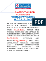 Positive Pay System