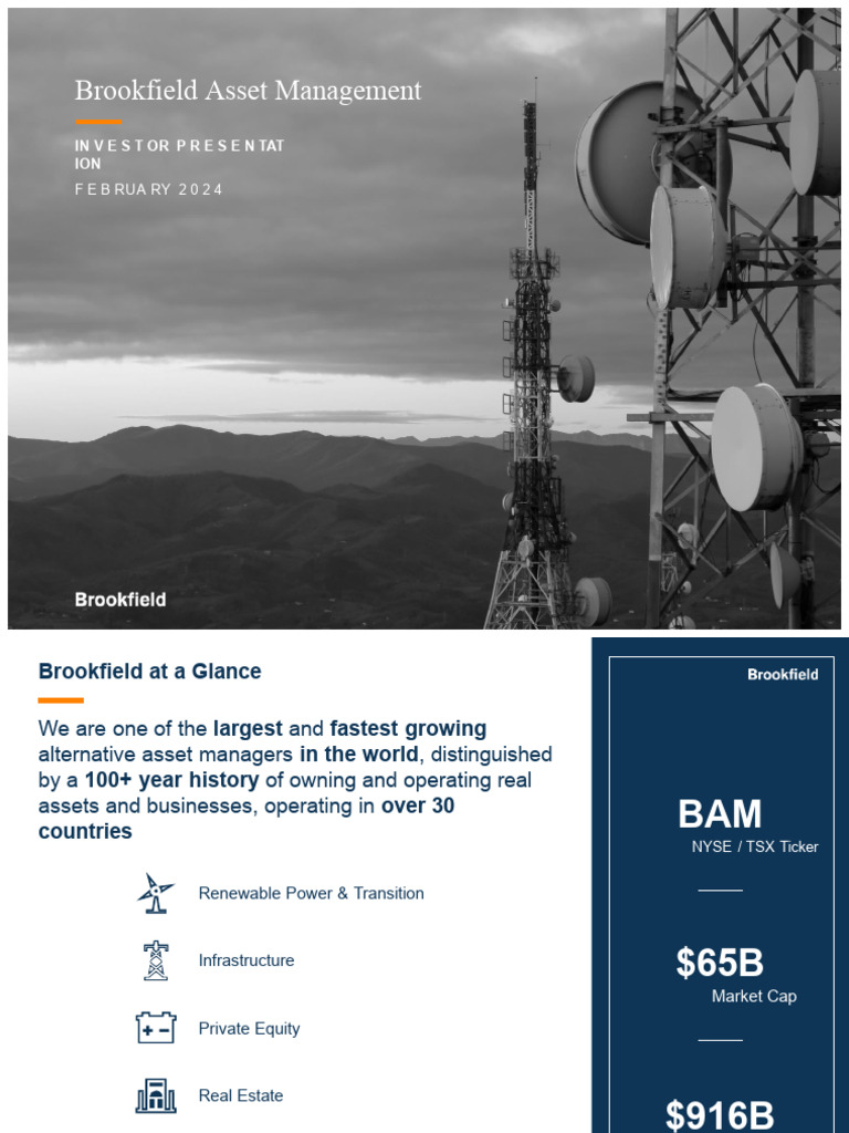 Brookfield Asset Management Overview 2024 | PDF | Private Equity ...