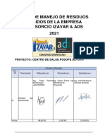 Plan de Manejo de Residuos Solidos de La Empresa - Posope