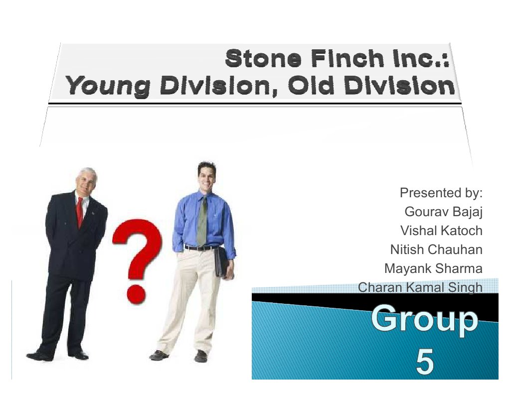 Stone Finch Young Old Division