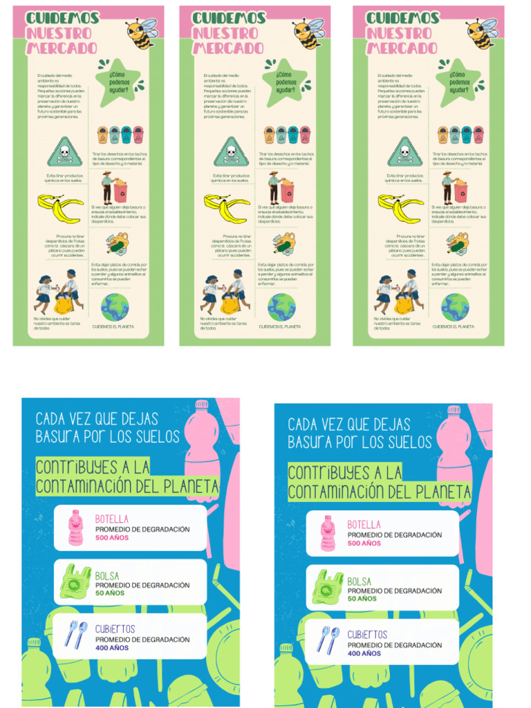 Cuidado Del Medio Ambiente Afiche Informativo | PDF