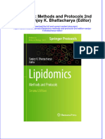 Full Ebook of Lipidomics Methods and Protocols 2Nd Edition Sanjoy K Bhattacharya Editor Online PDF All Chapter