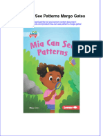 Full Ebook of Mia Can See Patterns Margo Gates Online PDF All Chapter