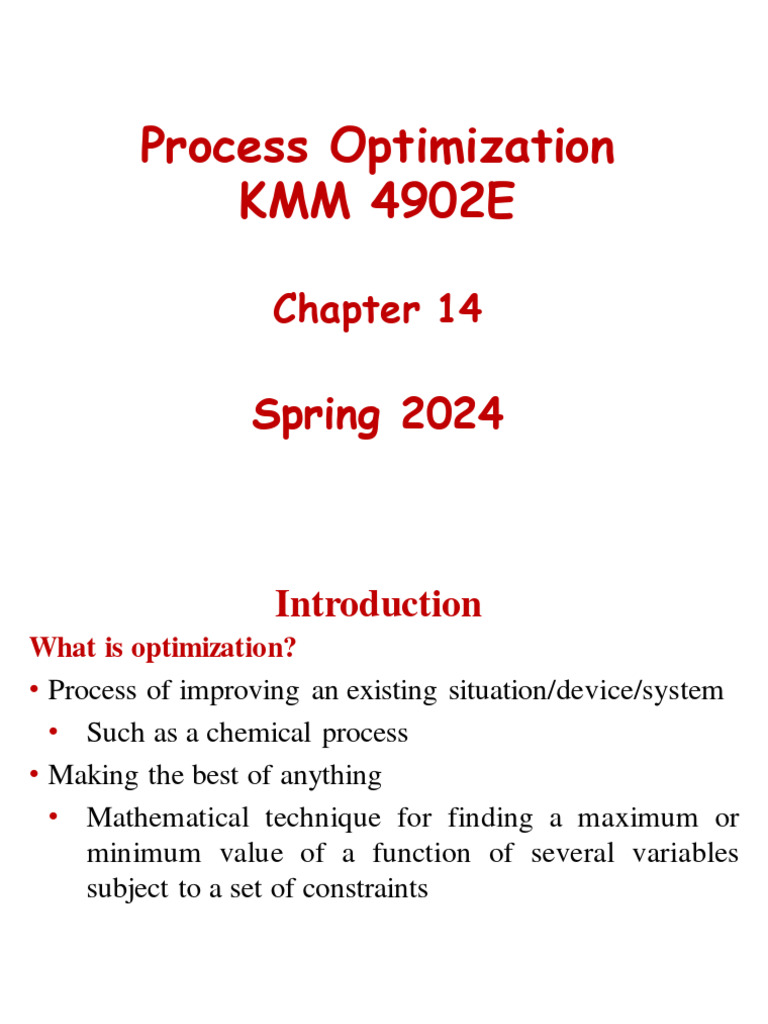 Chapter 14 | PDF | Mathematical Optimization | Distillation