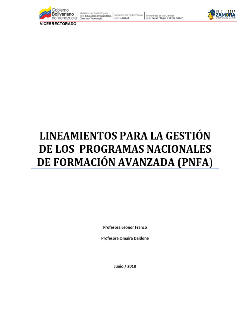 Lineamientos para PNFA en Salud | PDF | Evaluación | Maestros
