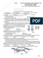 11. Đề Thi Thử Bám Sát Cấu Trúc Đề Minh Họa TN THPT 2024 - Môn Sinh Học - Đề 11 - File Word Có Lời Giải