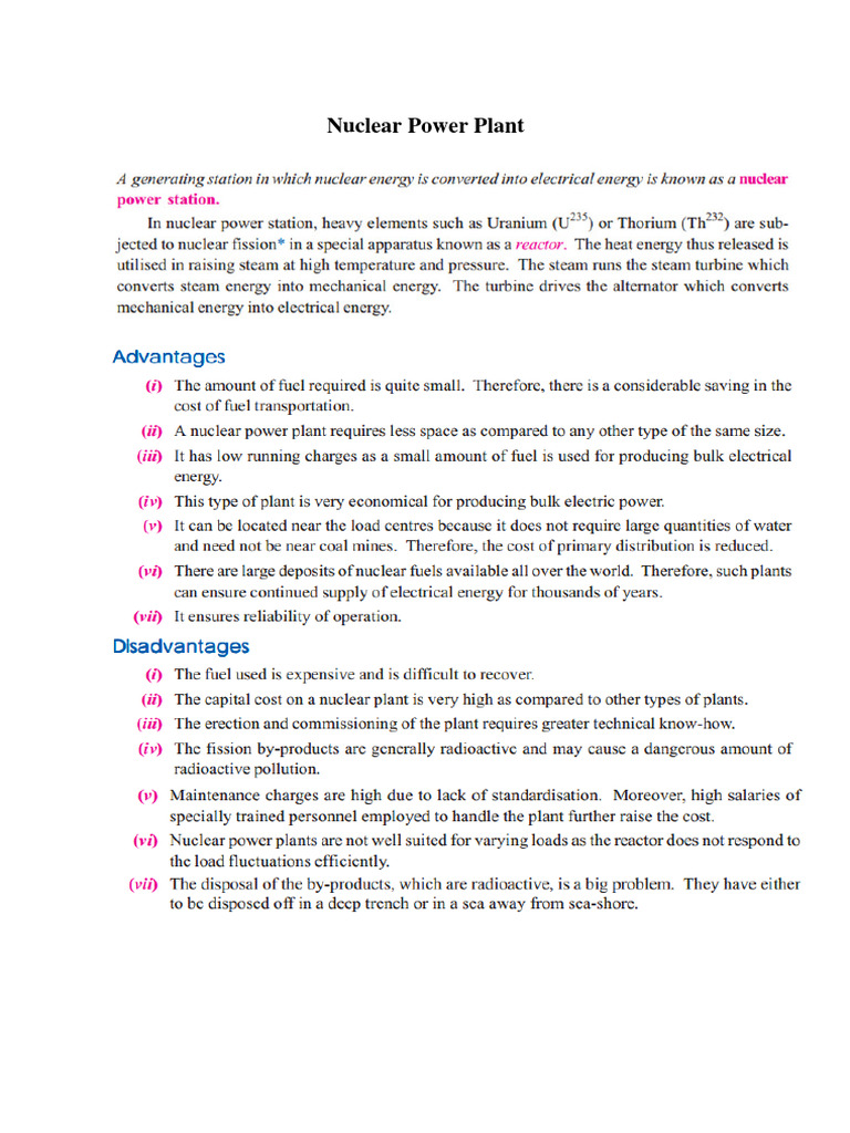 Nuclear Power Plant Pdf Nuclear Reactor Nuclear Fuel