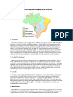 Principais Regiões Fitogeográficas do Brasil