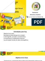 Asignatura Demografía TS. Unidad I