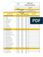 Modelo de Check List Veiculos