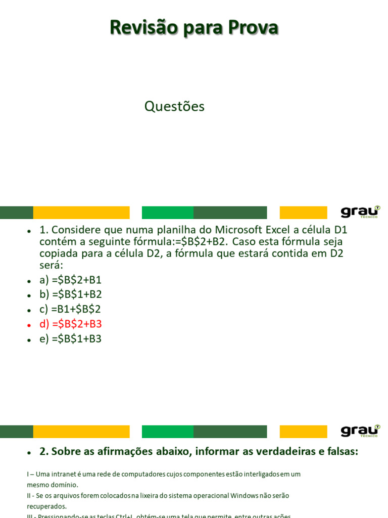 Revisão de Conteúdos para Prova de TI | PDF | Microsoft Windows | Linux