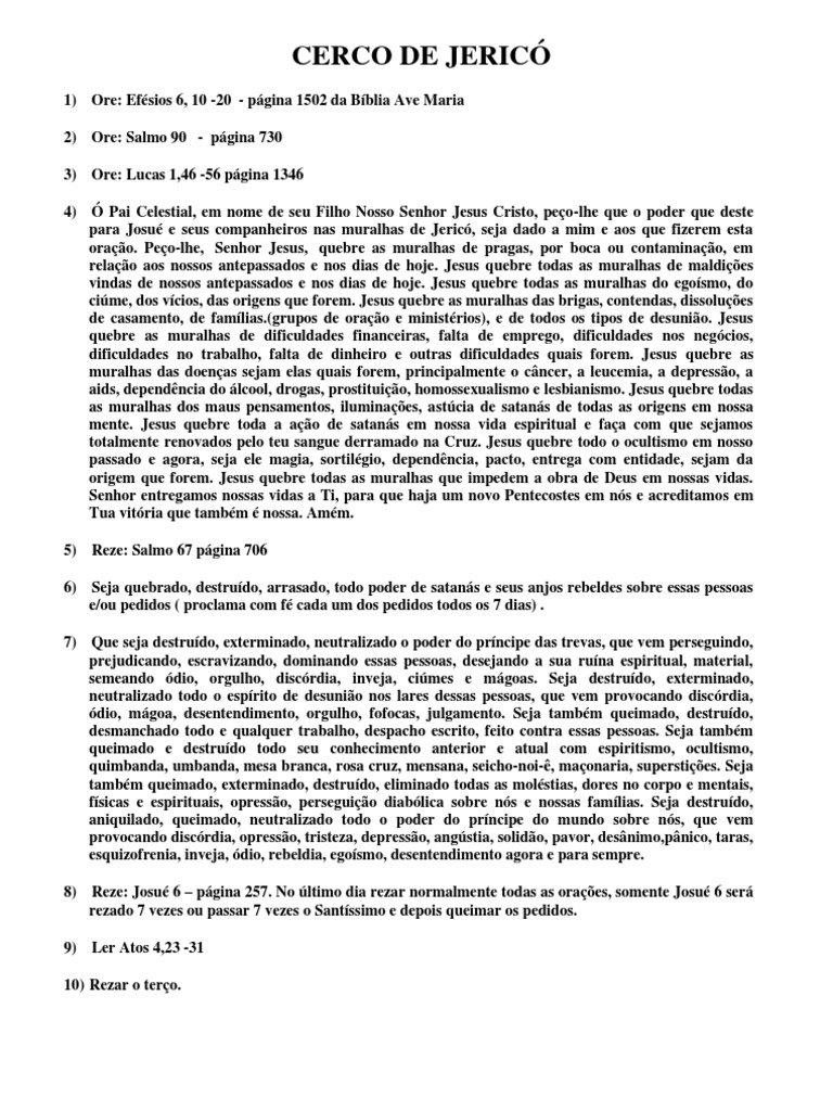 Cerco De Jericó Pdf Espírito Jesus