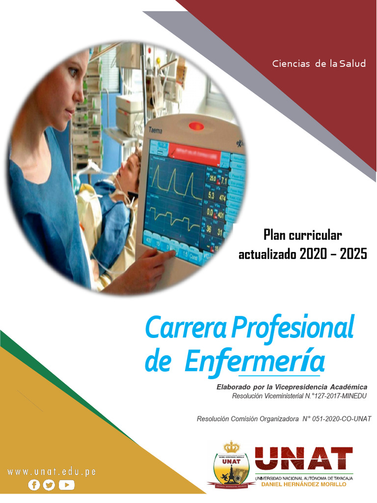 Plan Curricular Enfermeria Unat2020 | PDF | Plan de estudios | Enfermería
