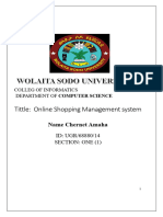 Online Shopping Management System