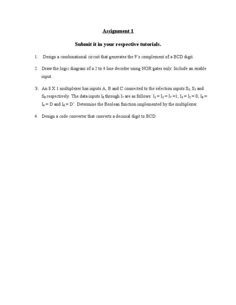 Assignment 1 | PDF