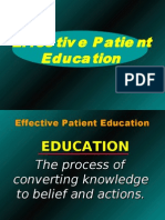 Effective Patient Education