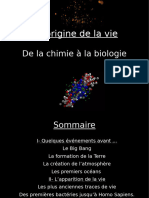 Les Origines de La Vie Collège Marie Curie de Pignan 4 D