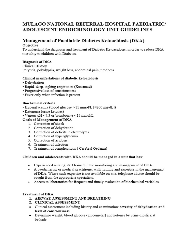 Management of Diabetes Ketoacidosis 2 - 15-8-18 | PDF | Diseases And ...