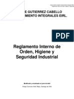 Reglamento Interno de Orden, Higiene y Seguridad Industrial