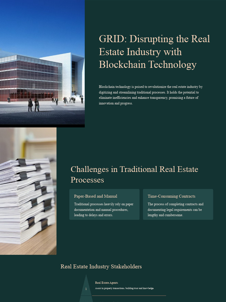 Disrupting The Real Estate Industry With Blockchain Technology | PDF ...