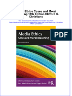 Full Ebook of Media Ethics Cases and Moral Reasoning 11Th Edition Clifford G Christians Online PDF All Chapter