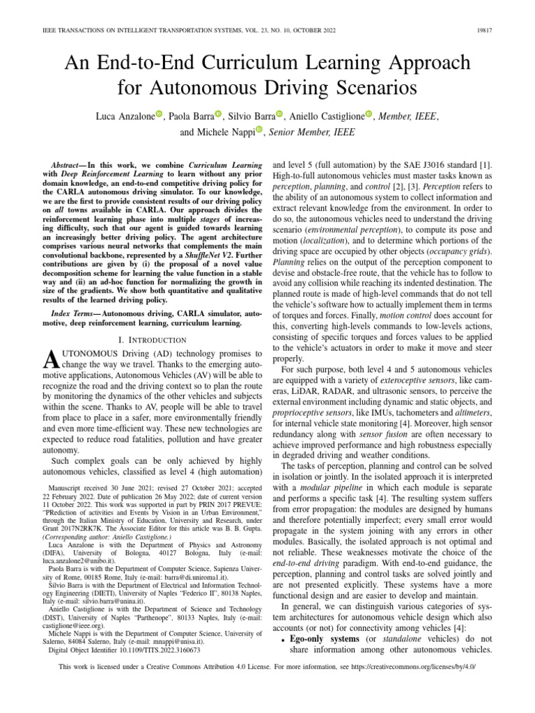 End-to-End Learning for Autonomous Driving | PDF | Simulation