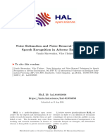 Noise Estimation and Noise Removal Techniques For Speech Recognition in Adverse Environment