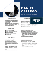 Curriculum Vitae Profesional de Hombre Con Foto Sencillo Azul - 20240412 - 093149 - 0000