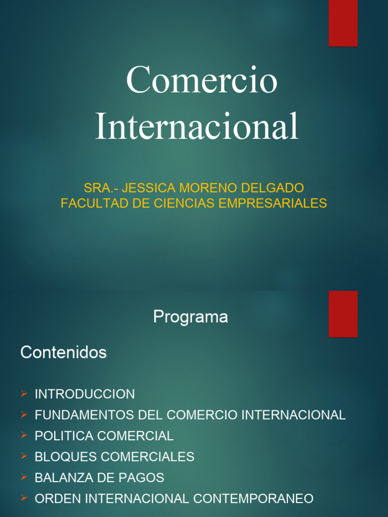 Fundamentos del Comercio Internacional | PDF | Comercio | El comercio ...