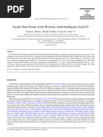 WASI-II Cognitive Assessment Overview | PDF | Wechsler Adult ...