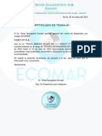 Certificado de Trabajo Paola