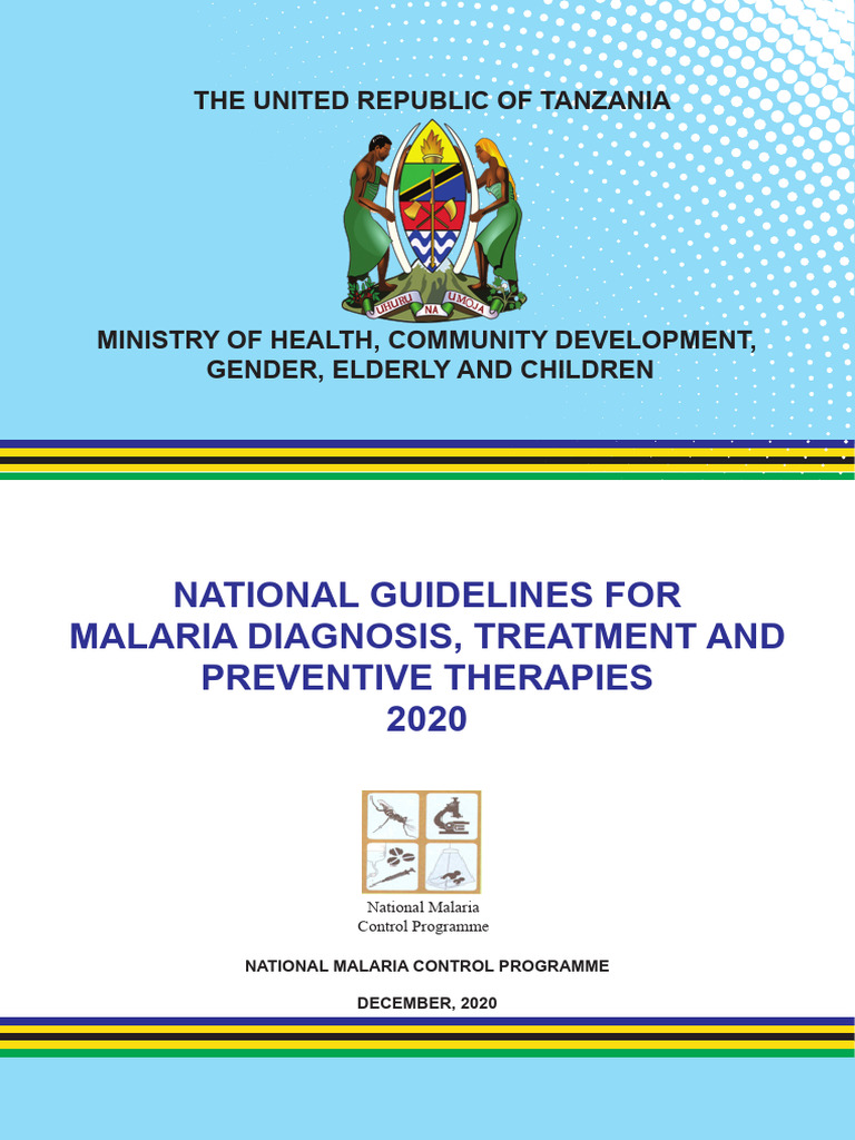 NATIONAL MALARIA TREATMENT GUIDELINES PDF visual data 6