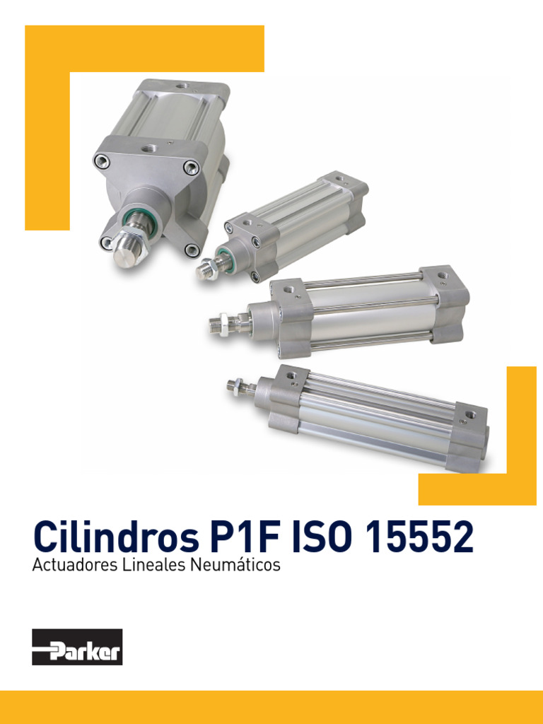 Cilindros Neumáticos P1F ISO 15552 | PDF | Acero