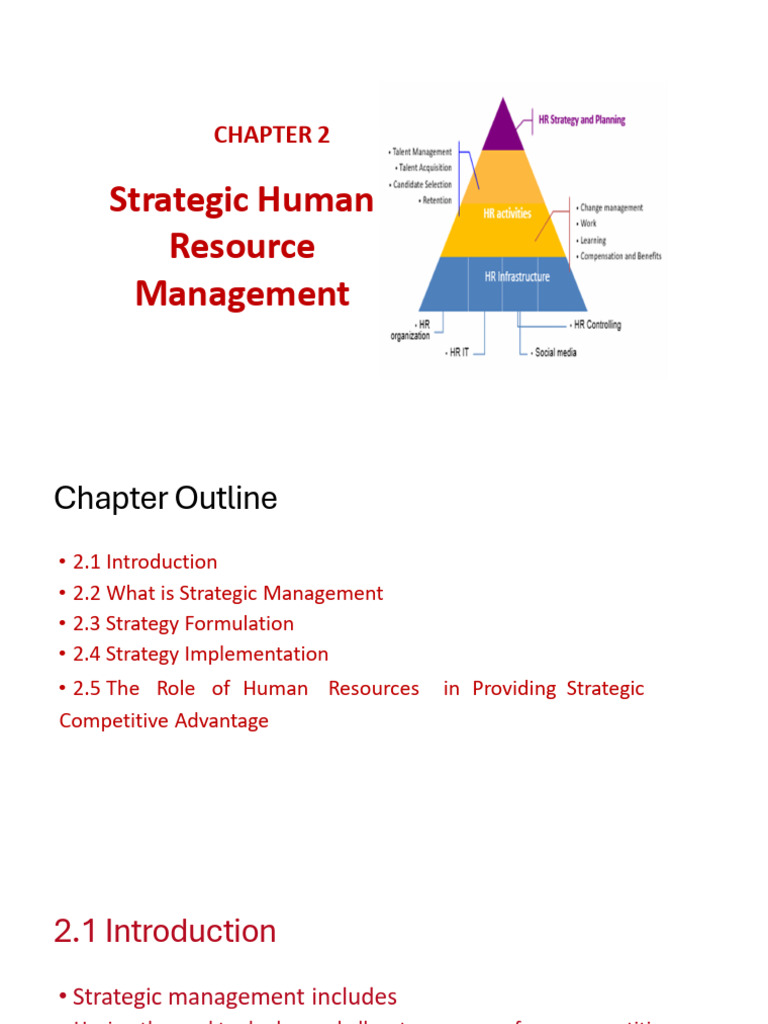 23.4.2024 - Chapter 2 - Strategic HRM - S | PDF | Strategic Management ...