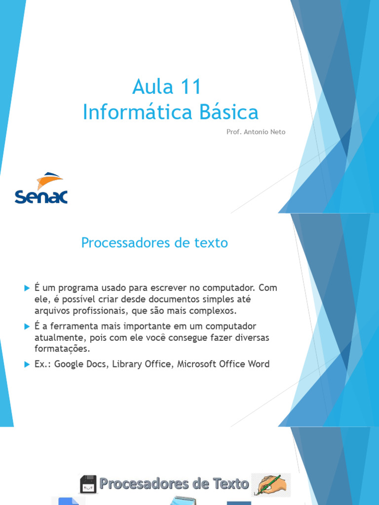 Processadores de Texto: Aula 11 | PDF