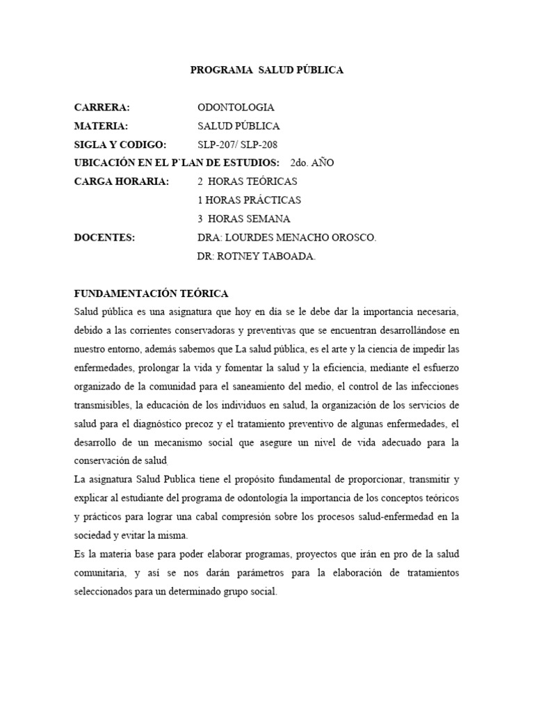 10 programa salud p blica dra lourdes menacho dr rotney taboada