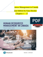 TEST BANK For Human Resources Management in Canada, 15th Canadian Edition, Verified Chapters 1 - 17, Complete Newest Version
