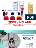 Teknik Melatih - Imunisasi2021