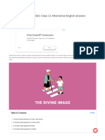 The Divine Image - AHSEC Class 11 Alternative English Answers