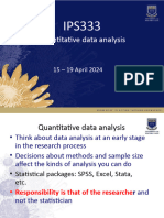 IPS 333 - Quantitative Data Analysis-1