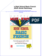 Full Ebook of Must Know High School Basic French 1St Edition Annie Heminway Online PDF All Chapter