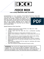 Electro-Harmonix Voice Box - Manual