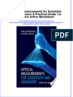 Full Ebook of Optical Measurements For Scientists and Engineers A Practical Guide 1St Edition Arthur Mcclelland Online PDF All Chapter