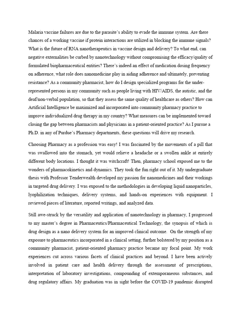 Advancing Vaccine Research in Pharmacy | PDF | Nanomedicine | Pharmacy