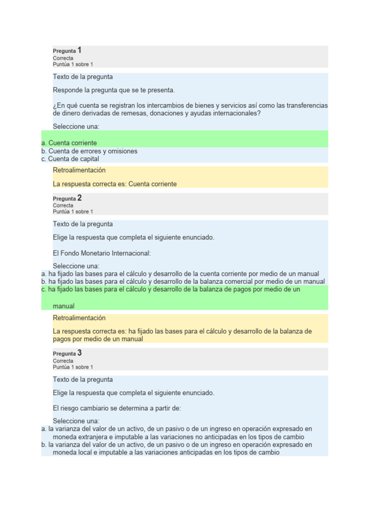 EA4. Balanza de Pagos y Tipo de Cambio | PDF | Balance de pagos ...
