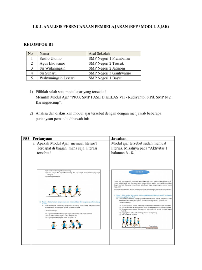 Analisis RPP dan Modul Ajar SMP | PDF