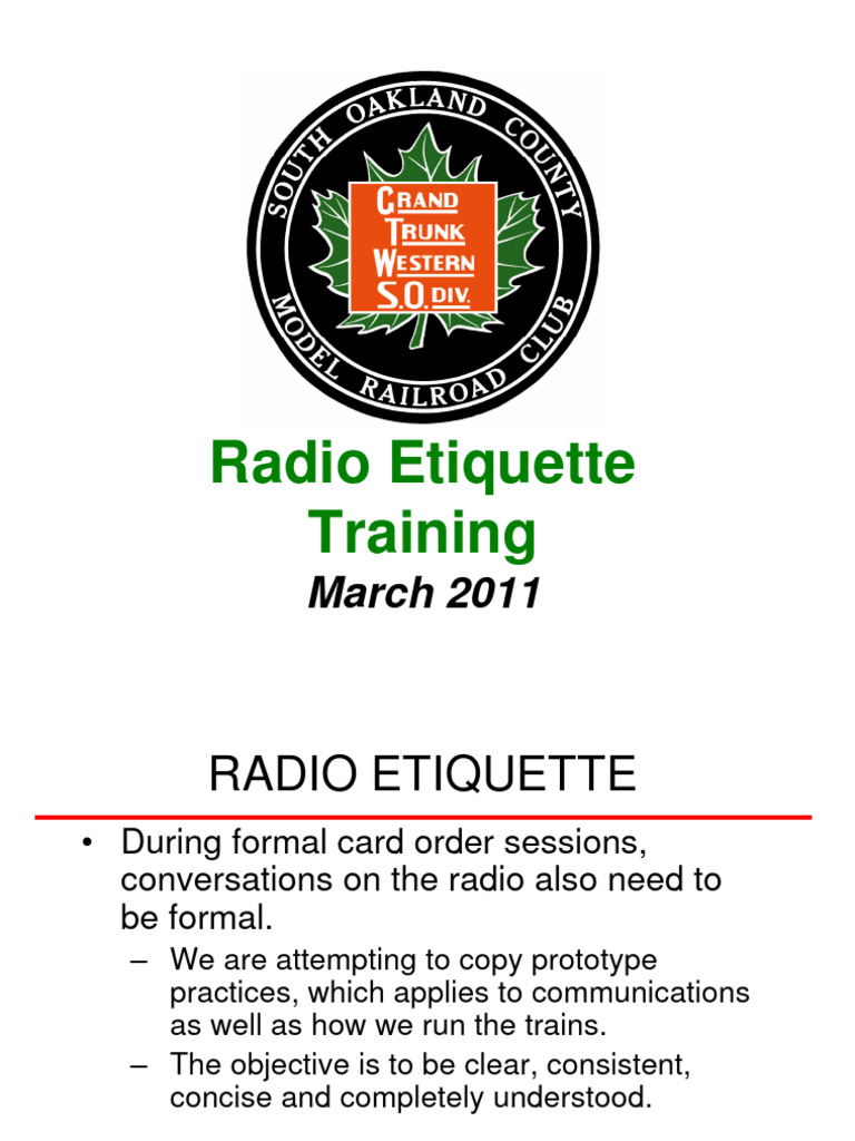 Army Radio Etiquette Training Guide | PDF | Radio | Communication