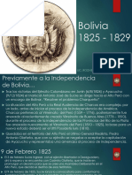 Bolivia 1825 - 1829