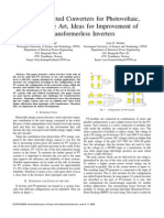 Grid Connected Converters For Photo Voltaic State of